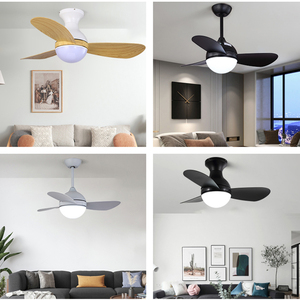 Ventilateur de plafond moderne avec éclairage, 6 vitesses de vent réglables, faible bruit, lustre LED avec lumière F5701-36, lustre de plafond F - Product Image 6