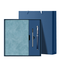 Ensemble cadeau de carnet d'affaires de qualité supérieure de luxe, carnet en papier imperméable A5 avec stylo en métal, logo personnalisé pour le bureau