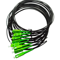 2,0mm 9 /125 SC SM SX fibra Pigtail monomodo Simplex fibra óptica Pigtail-Blunt SC/APC conector de fibra