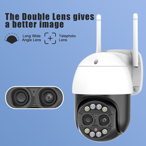 Ống kính kép PTZ Ip camera wifi phát hiện con người 4MP âm thanh an ninh Video Camera 8MP 4k 8x lai Zoom 2.8 + 12mm 10 OEM - Product Image 6