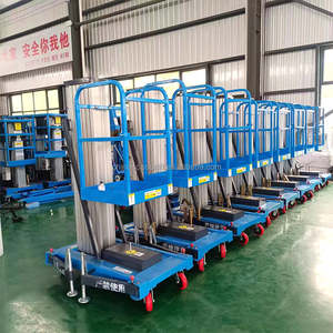 Fabriqué en Chine <span class=keywords><strong>nettoyage</strong></span> de vitres 6 M 8 M 10 M mât unique hydraulique en alliage d'aluminium échelles de travail aérien ascenseur - Product Image 6