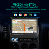 TOPSOURCE-Lecteur MP5 Android pour voiture, navigation GPS intégrée, prise en charge par USB/TF/FM, modèle 9601A, 7 pouces 1 DIN
