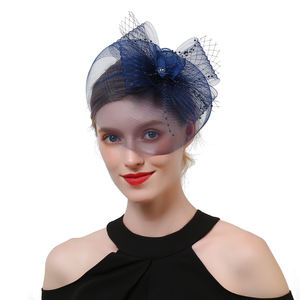 إكسسوارات شعر أنيقة بتخفيضات كبيرة، شريط جذاب ذو شبكة مرنة متعددة الألوان، شريط جذاب مزود بالورود للعروس مع غطاء رأس أنثوي - Product Image 3