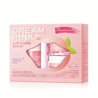 Kit de Voyage Soin des Lèvres Marque Privée – Nourrissant, Élimine les Peaux Mortes, Baume à Lèvres, Masque, Gommage Exfoliant – Ensemble de 5 Soins des Lèvres