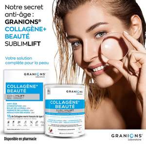 <span class=keywords><strong>Granions</strong></span> COLLAGÈNE+ BEAUTY SUBLIMLIFT <span class=keywords><strong>Poudre</strong></span> - Naticol Breveté Français - Faible Poids Moléculaire, Haute Assimilation 300g - Product Image 6