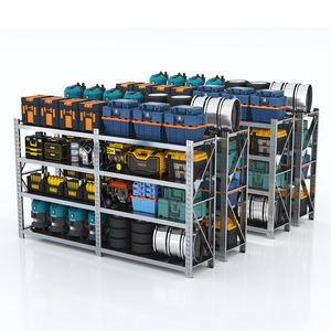 Étagère de rangement lourde en acier inoxydable, support en métal, cadre principal extensible réglable - Product Image 2