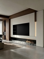 Meuble TV en aluminium ignifuge et axé sur la sécurité, avec personnalisation complète et construction antirouille et étanche pour un style moderne
