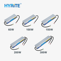 Fuente de Alimentación LED Impermeable IP68 de 100-277V, 30W, 50W, 60W, 100W, 150W, 200W, 240W, 300W, 400W, 12V, 24V, 36V para Señalización