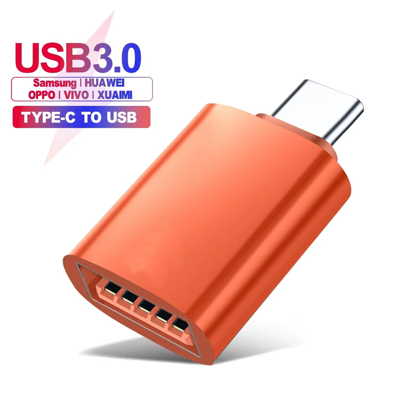 Tipo-c a usb (arancione)