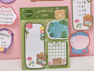 Papelería de Dibujos Animados, Bloc de Notas Adhesivas <span class=keywords><strong>Kawaii</strong></span>, Autoadhesivas, 10x13cm, Material Escolar - Product Image 5