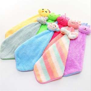 <span class=keywords><strong>Serviette</strong></span> de cuisine suspendue en microfibre ultra douce pour enfants, motif <span class=keywords><strong>canard</strong></span> de dessin animé, mignonne, pour le lavage des mains et la vaisselle - Product Image 4