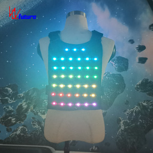 Chaleco Táctico LED para Hombre, para <span class=keywords><strong>DJ</strong></span>, Fiestas <span class=keywords><strong>Rave</strong></span>, Carnaval, Baile, Actuaciones, Luminoso, Control Inalámbrico, Festival, Disfraz de Halloween - Product Image 2