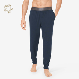 Pantalon de <span class=keywords><strong>pyjama</strong></span> en coton et bambou bio Jersey Sleep Jogger pour hommes Pantalon de <span class=keywords><strong>pyjama</strong></span> Pantalon de détente pour hommes Pantalon de survêtement durable - Product Image 3