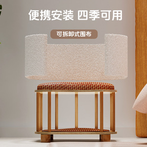 Cat <b>Bed</b> Stool Round Solid Wood <b>Portable</b> Installation For Cats Small Kitten House Pet Supplies All Seasons Use - Product Image 1
