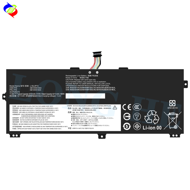 Quality Laptop Battery L18M3P72 L18L3P72 for Lenovo ThinkPad X390 X13 Yoga Gen1 Gen 1 TP00107A 11.52V 50WH Notebook Battery