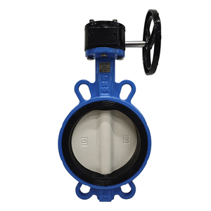 Válvula de Mariposa Manual de Hierro Fundido Personalizable con Sello Suave y Abrazadera de Turbina para Aplicaciones de Agua - Product Image 1