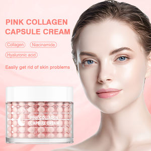 Etiqueta privada OEM <span class=keywords><strong>Pink</strong></span> Collagen Capsule Face Cream con ácido hialurónico y nicotinamida Hidratante 140g MOOYAM Crema facial - Product Image 2