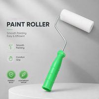 Rouleau de peinture mural mini en acrylique industriel de 20 mm, personnalisable, support OEM, rouleau de peinture en polyester