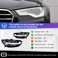 Nouveau phare de voiture TYPY pour Audi A6 C7 2011-2016, projecteur LED, feux de jour 6000K 24V H4, accessoires automobiles
