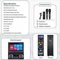 H2210 Nouveau haut-parleur karaoké portable avec grand écran HD, Bluetooth puissant, WiFi, son HIFI, système audio tout-en-un
