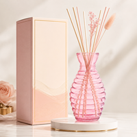 Diffuseur de parfum en verre réutilisable pour centres de table, mini vase vintage de 110 ml pour diffuseur de parfum, décorations de mariage