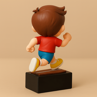 Trophée de course pour enfants sur mesure WeiVista, récompense en résine personnalisée avec gravure personnalisée pour les événements sportifs des enfants