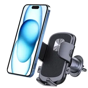 Venta al por mayor OEM 2024 Portable Car Mobile Phone Accessories Universal Car Air Vent Phone Mount Holder con diseño de gancho