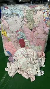 Camisetas blancas industriales a granel, trapos, mezcla de ropa usada, reciclaje de residuos de algodón, residuos textiles, trapo de algodón - Product Image 5