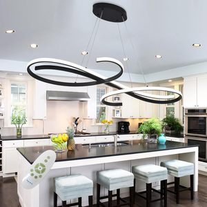 Lampadario <span class=keywords><strong>LED</strong></span> Dimmerabile Moderno con Altezza Regolabile per Soggiorno - Product Image 1