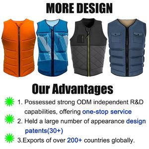 سترة اكيبوارد مصنوعة خصيصًا للرجال من Neoprene للنساء Jet Ski Gilet De Sauvetage سترة صدرية صدرية صدرية صدرية صدرية صدرية بسوستة أمامية للبالغين - Product Image 5