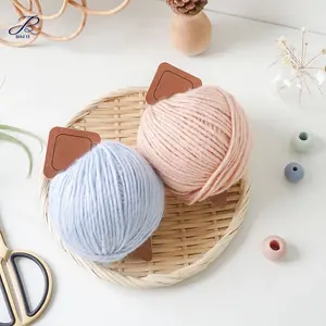 Bojay अंतरिक्ष रंगे 3mm फैंसी यार्न सुपर नरम हाथ बुनाई के लिए DIY शिल्प कंघी Crochet 100% एक्रिलिक यार्न