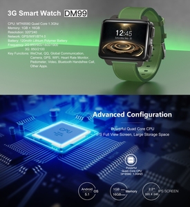 Montre connectée <span class=keywords><strong>DOMINO</strong></span> DM99 avec téléphone 1 Go + 16 Go, nouveau design, prix bas - Product Image 6