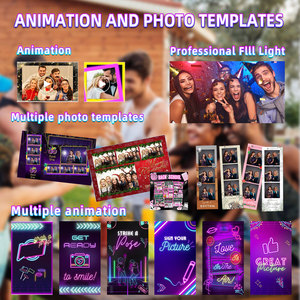Nouvelle borne photo interactive avec écran tactile 15,6 pouces, compatible imprimante et appareil photo, pour événements et fêtes - Product Image 3
