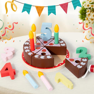 Ensemble <span class=keywords><strong>de</strong></span> <span class=keywords><strong>cuisine</strong></span> en bois interactif pour enfants avec bougie numérique et simulation <span class=keywords><strong>de</strong></span> gâteau coupe scène <span class=keywords><strong>d</strong></span>'<span class=keywords><strong>anniversaire</strong></span> jouet - Product Image 2
