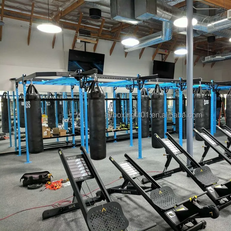 Mesin Fitness Multi Peralatan Gym Empat Power Station Multi Station Fitness Gym