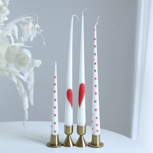 Bougie parfumée décorative pour la maison, bougie longue peinte à la main, bougie originale sans fumée pour mariage - Product Image 6