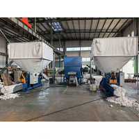 EPS Styropor Kaltpress-Recyclinganlage mit Beutelsilo