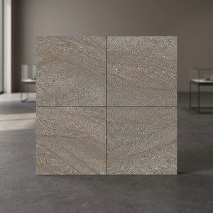 Carreaux de sol en céramique effet pierre de rivière, 12x12 pouces, brillants, émaillés, design numérique rustique - Product Image 4