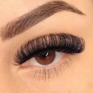 Rusia Strip Lash Faux Mink 15Mm D Curl Deep Wink Ekstensi Bulu Mata Bersayap dengan Kotak Kemasan Kustom