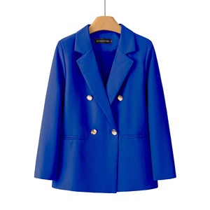 2026 Einfarbiger Damen-Strickblazer - Langarm Slim Fit Einreihiger Knopfverschluss Übergröße Bürodame - Product Image 4
