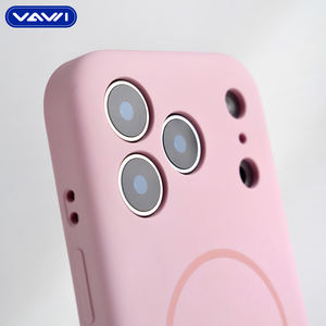 VAWI S081 Coque en silicone liquide pour appareil photo de style nuage en gros pour <span class=keywords><strong>iPhone</strong></span> 14 15 16 17 Pro Max, antichoc, Capa De Celular - Product Image 4