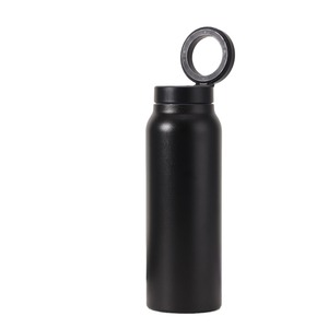 Bouteille d'eau isotherme en acier inoxydable de 24 oz avec couvercle magnétique réglable et support de téléphone pour le camping - Utilisation extérieure écologique - Product Image 4