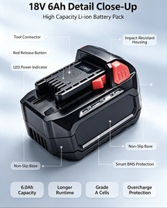18V 5AH 可充电锂离子电池组，适用于无绳电钻和扳手 - 有现货 - Product Image 3