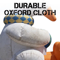 YTSF-D21 Modèle géant gonflable d'oie multicolore, ballon animal de plus de 3,6 m de haut en tissu Oxford, installation facile, décoration pour événement