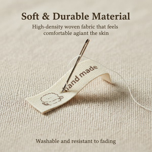 Étiquettes tissées en polyester personnalisées à bas prix pour vêtements avec logo pour t-shirts - Product Image 5