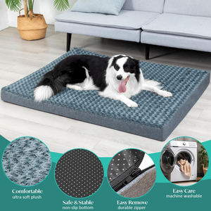 Large Kennel Dog Removable Washable Pet Mat Waterproof Urine-proof Non-slip Warm Cloth Animal Solid Litter Mat <b>Pads</b> - Product Image 5
