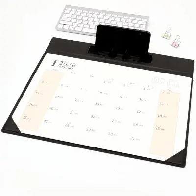 Kleurrijke Ontwerp Tafel Maandelijkse Bureauonderlegger Kalenders, Custom Desk Pad Kalender