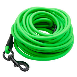 Großhandel PVC beschichtete Hunde leinen Haustier halsbänder 3m 15m lang <span class=keywords><strong>8mm</strong></span> Durchmesser Schnell verschluss Solid Pattern Katzen Griff Band Dekoration - Product Image 3