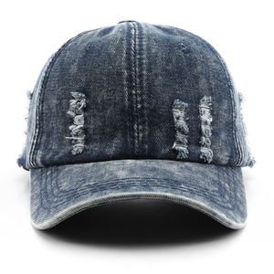 Gorra de Béisbol Personalizada, Lisa, en Blanco, Desgastada, Vintage, de Mezclilla Resistente, Estilo Dad Hat - Product Image 2