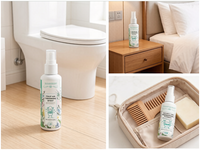 Zourunan Nouvelle Arrivée Spray Désodorisant WC à Base Végétale Contrôle des Odeurs de Salle de Bain Brume Soin Maison 60ml OEM Marque Privée